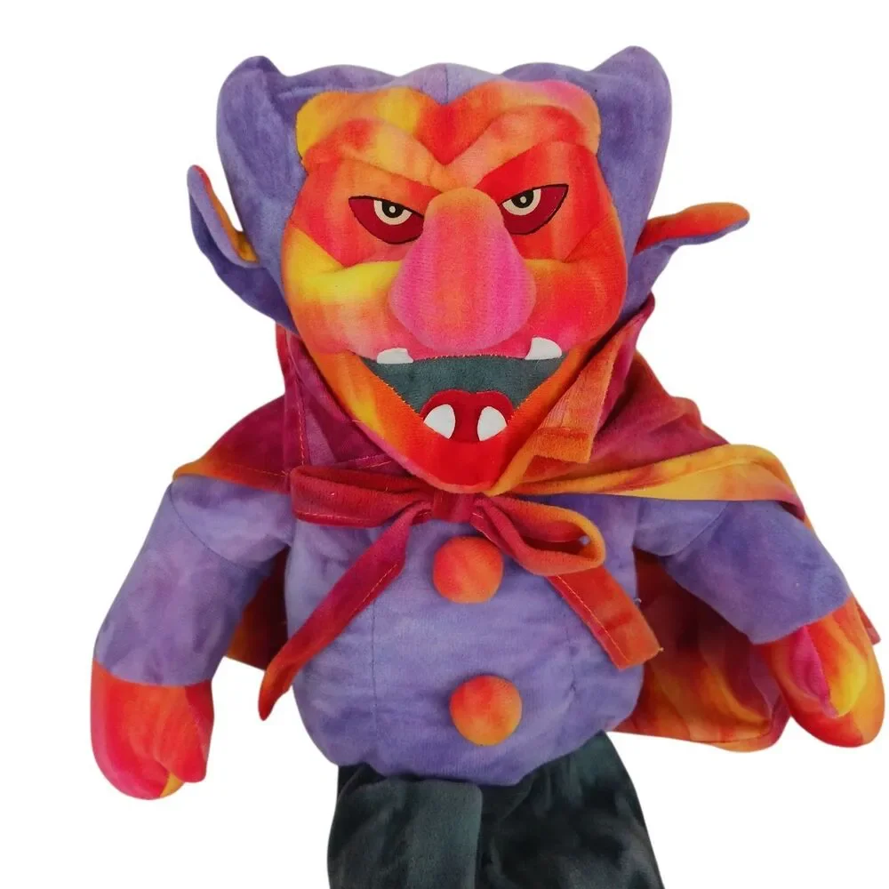 Vtg Stuffins Tie Dye Dracula & Witch Plush Halloween Toys 1998  Rare Large 22